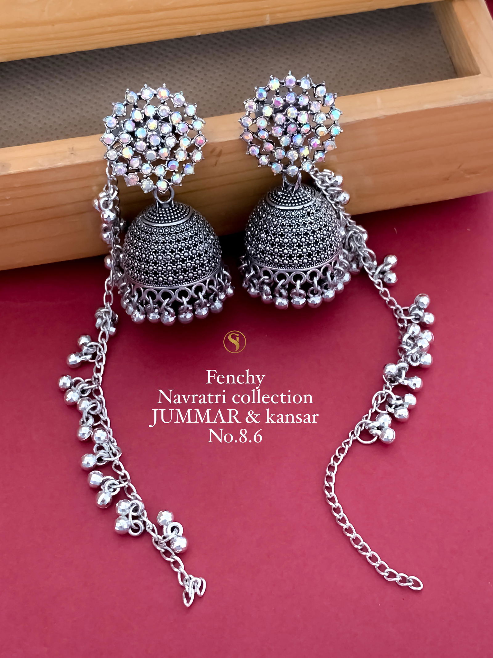 Fancy Navratri Special Kansar Jummar Earring Wholesale Price In Surat
